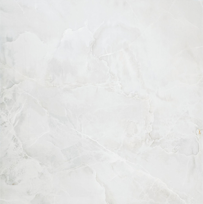 Porcelanato Branco Marmorizado Gouvelândia - Porcelanato Branco Polido